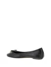Chloé Bow Detail Round Toe Flat Sole Ballerina Shoes In Black
