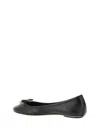 Chloé Bow Detail Round Toe Flat Sole Ballerina Shoes In Black
