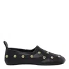 Chloé Chloe Rita Stud-embellished Leather Ballet Flats In Black