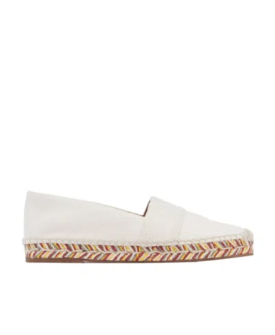 Chloé Flat-soled Straw Shoes In White