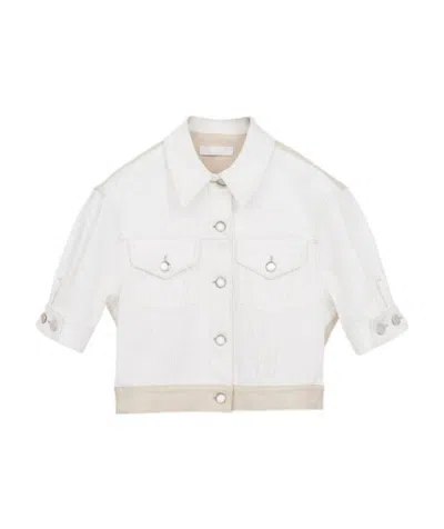 Chloé Flip Bag Short Casual Jacket In White
