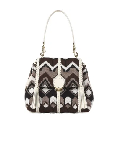 Chloé Flip Shoulder Bag In Black