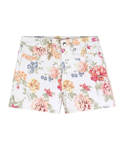 Chloé Kids' Floral Charm Shorts In White