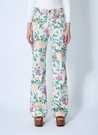 Chloé Floral Denim Jeans