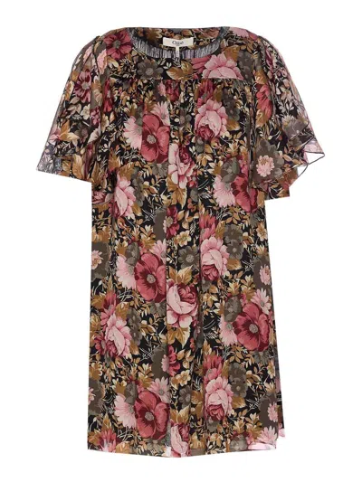 Chloé Vestido Midi - Multicolor