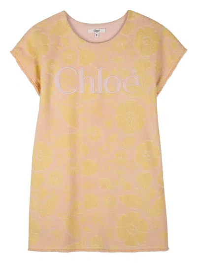 Chloé Kids' Floral Dress In Multi