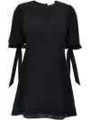 Chloé Floral Print Viscose Dress In Schwarz
