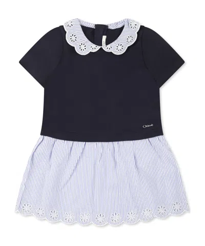 Chloé Floral Embroidered Dress In Black