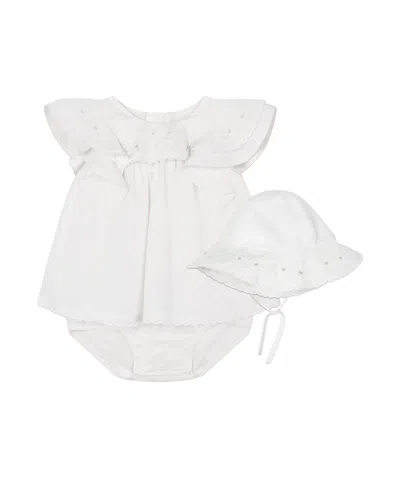 Chloé Floral-embroidered Dress Set In White
