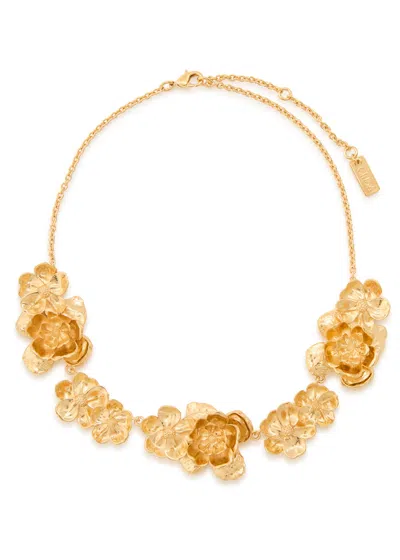 Chloé Chloe Floral Gold-tone Brass Necklace