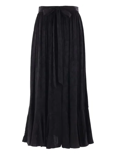 Chloé Floral-jacquard Gathered Skirt