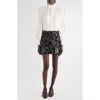 Chloé Floral Long Sleeve Organic Silk Button-up Top In White