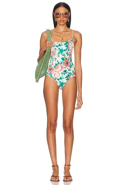 Chloé Floral One Piece Swimsuit In Multi