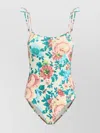 Chloé Floral Print One-piece Swimsuit With Adjustable Straps