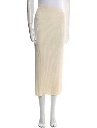 Pre-owned Chloé Floral Print Midi Length Skirt In Neutral