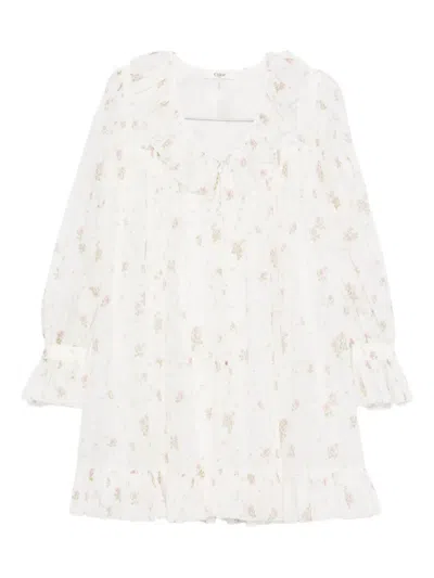 Chloé Floral-print Mini Dress