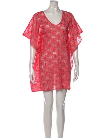 Pre-owned Chloé Floral Print Mini Dress In Pink