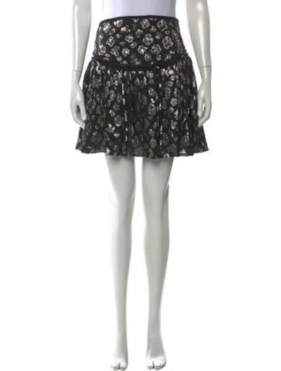 Pre-owned Chloé Floral Print Mini Skirt In Multi