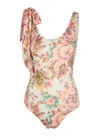 Chloé Chloe Floral-print Stretch-polyamide Swimsuit
