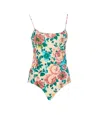 Chloé Chloe Floral-printed Swimsuit In Multicolour