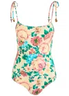 Chloé Chloe Floral-printed Swimsuit In Multicoloured 1