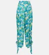 Chloé Floral Silk Balloon Pants In Multi