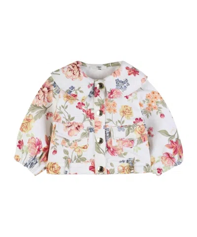 Chloé Floral-print Jacket In White