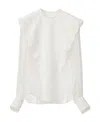 Chloé Flouncy Scalloped Blouse