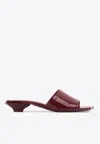 CHLOÉ FLOWER 25 PATENT LEATHER MULES