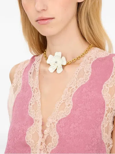 Chloé Flower Chain Bracelet In Gold