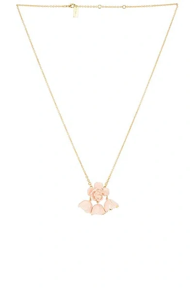 Chloé Flower Necklace In Burgundy