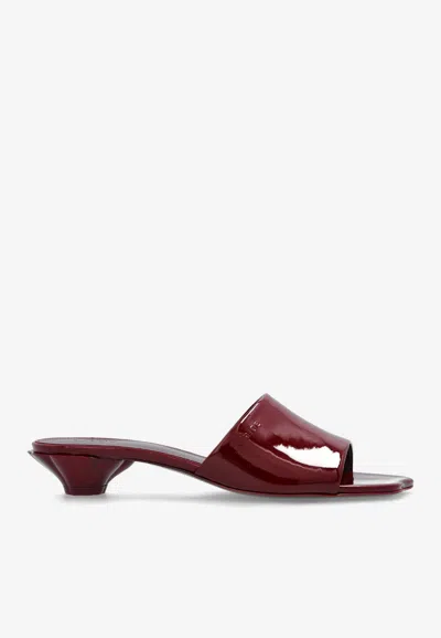 Chloé Flower Patent Leather Mules