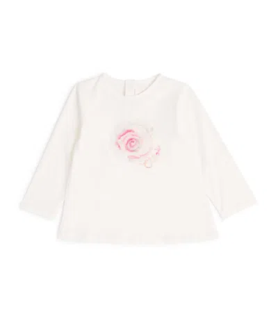 Chloé Flower Print T-shirt (9-18 Months) In White