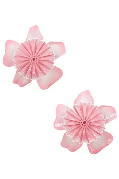 Chloé Flower Stud Earrings In Pink