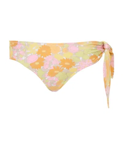 Chloé Flower-print Bikini Bottoms In Multi