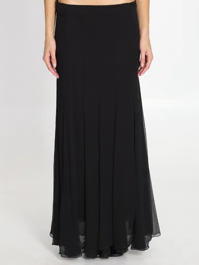 Chloé Flowy Maxi Skirt In Black