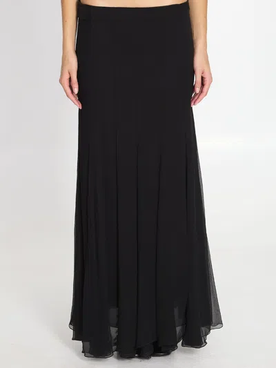 Chloé Flowy Maxi Skirt In Black