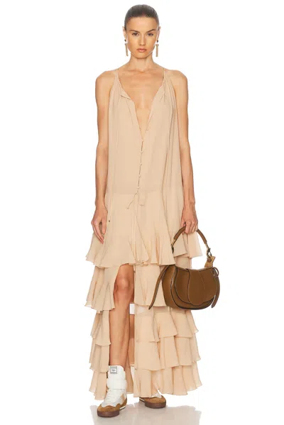 CHLOÉ FLOWY TIERED DRESS