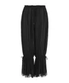 Chloé Cinched Ankle Pant In Black