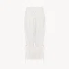 Chloé Fluid Drawstring Pants In Soft Cotton In White