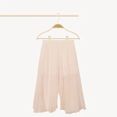 Chloé Pantalon Fluide Femme Rose Taille 4 100% Soie In Pink