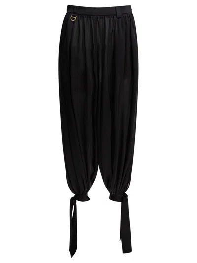 Chloé Fluid Pleated Pants In Black