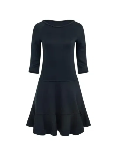 Chloé Fluted Hem Dress In Blue