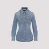 Chloé Buttoned Denim Shirt In Blue