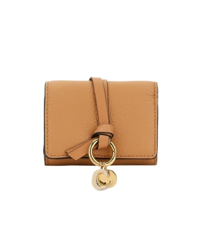 Chloé Folding Wallet In Nude