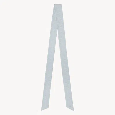Chloé Foulard Bandeau  Mini Tie En Soie Femme Bleu Taille Onesize 100% Soie In Blue