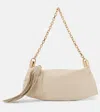 Chloé Foulard Small Leather Shoulder Bag In White