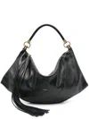 Chloé Hobo Bag Shoulder Bag In Black Leather In Black