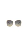 Chloé Franky Square Frame Sunglasses In Gray