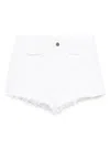 Chloé Frayed-hem Denim Shorts